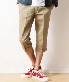 美品 Dickies【WD874H7】TCツイルクロップドパンツ28