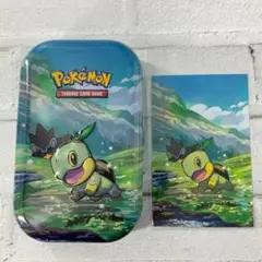 【 海外限定 !!】ナエトル ミニ缶&アートカード ポケモン ダメカンケース