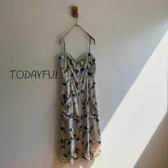 TODAYFUL フラワープリントキャミワンピースK191