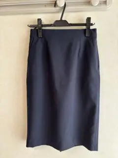 NATURAL BEAUTY BASIC ネイビー タイトスカート