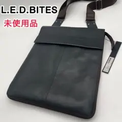 L.E.D.BITES 本革 ショルダーバッグ レザー 2way マチ拡張 A4