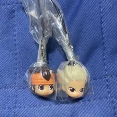 イナズマイレブン　ペアキャラストラップ　円堂&豪炎寺