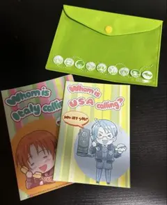 レア ヘタリア 銀幕 ミニクリアファイル メモ帳 クリアケース