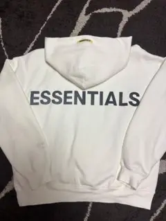 FOG ESSENTIALS スウェットパーカー ホワイト バックロゴ
