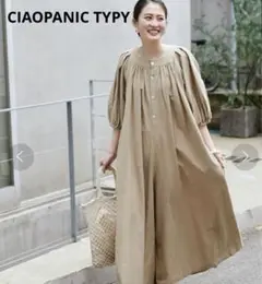 CIAOPANIC TYPY india綿麻 リネン パワショル コンビネゾン