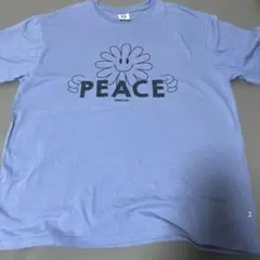 ü PEACE Tシャツ L ライトブルー