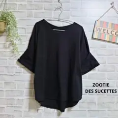ZOOTIE 半袖tシャツ カットソー ロールアップ 大人可愛い ゆったり F