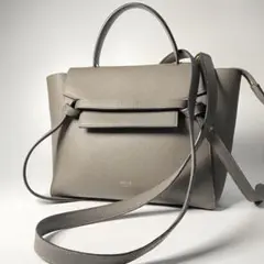 美品 セリーヌ CELINE ベルトバッグ マイクロ 旧ロゴ フィービー期