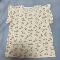 Samansa Mos2 Lagom花柄フリル袖トップス 130cm