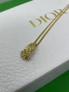 Dior クリスチャンディオール ネックレス ラインストーン