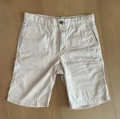 ユニクロUNIQLO ショートパンツ アイボリーベージュ　Sサイズ68〜76