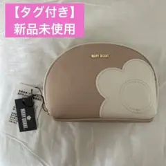 シュリンクデイジーパッチ ポーチ マリークヮント　MARY QUANT ピンク