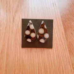 ⭐︎新品・未使用⭐︎ 益子焼 ドロップ型ピアス(両耳)