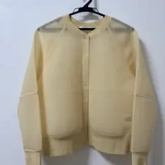 透け感のあるイエローカーディガン☆美品☆フリー☆おしゃれ〜