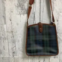 【訳あり品】ポロ ラルフローレン トートバッグ ハンドバッグ チェック 金具 革