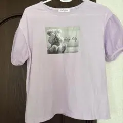 フラフィーリリー パフスリーブTシャツ ラベンダー
