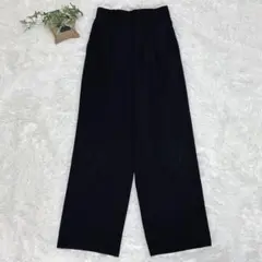 GU【S】スラックス ワイドパンツ センタープレス オフィス 美脚 ゆったり