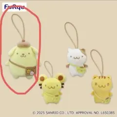 チームプリンみんなでお散歩でちゅ！　マスコット　ポムポムプリン　ラウンドワン限定