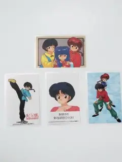 らんま1/2 ラミネートカード 4枚セット 13 カセットインデックス