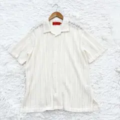 Hollywood Rich. オーバーサイズ　メッシュ半袖ニットシャツ M