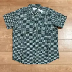 【新品☆】GAP フラワープリント柄　グリーン　BDシャツ　L