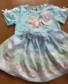 130cm エコネコ　絵子猫　サンリオ　シナモンロール　　セットアップ