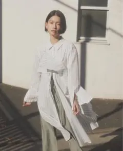 nagisa シャツワンピース