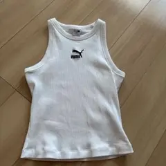 【PUMA】 リブ編みタンクトップ S