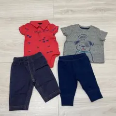 カーターズ　0m 50cm 半袖Tシャツロンパース　パンツ　セットアップ　男の子