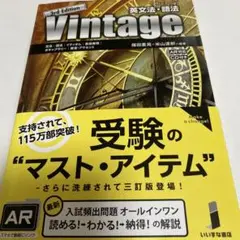 【匿名配送】英文法・語法Vintage