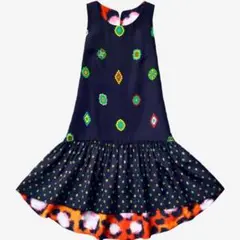 極美品 ケンゾー × H&M コラボ フレア ワンピース シルク リバーシブル