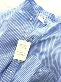 新品タグ付き　buoybuoy ORGANIC コットン/リネン シャツドレス