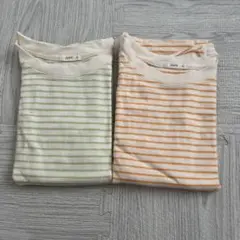 kokokids ストライプTシャツ2枚セット