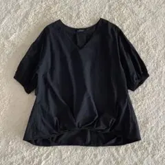 items URBAN RESEARCH 半袖Vネックシャツ プルオーバー 黒
