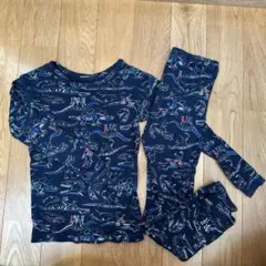gap kids 子供　コットン　恐竜柄　長袖パジャマ上下セット￼