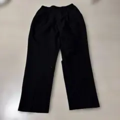 ブラックワイドレッグパンツ