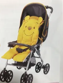 プーさんベビーカークッション　オレンジ