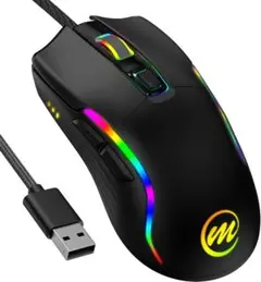 【新品・半額】有線ゲーミングマウス 12800DPI A825F 光学センサー