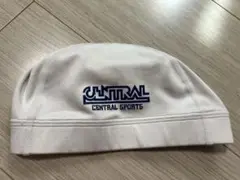 【記名あり】セントラル　水泳帽　白　Mサイズ