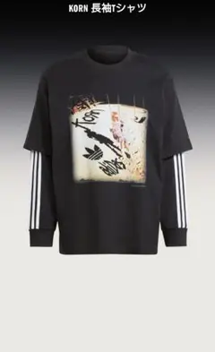 Adidas x Korn 人気 ロンT 話題 コラボ 長袖 Ｔシャツ Adidas x Korn 人気 ロンT 話題 コラボ 長袖 Tシャツ