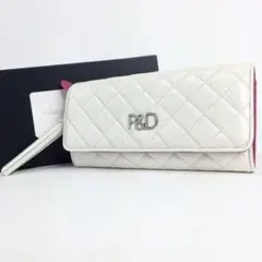 新品 展示品 ピンキーu0026ダイアン 白 長財布 財布 レディース d2 ホワイト