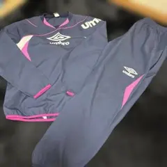 umbro ピステ 上下セット ネイビー/ピンク
