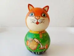 【LYH030-B】北欧ロシア雑貨 リューバ作　木製人形　ミルク