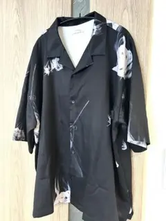 Nilway メンズ　柄シャツ　黒　XL シャツ　半袖　トップス