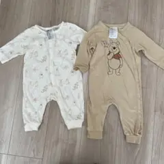 H&M プーさんロンパース 2点セット