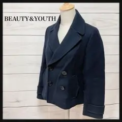 【大人気】BEAUTYu0026YOUTH ユナイテッドアローズ★M ピーコート 黒