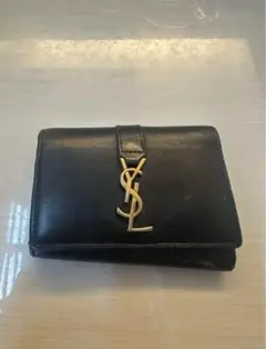 【即日発送】SAINT LAURENT 黒 レザー キーケース