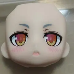 ねんどろいどの顔パーツ　グレー眉　オレンジ目　三角口