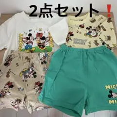 ミッキーマウス キッズパジャマ2点セット 110cm