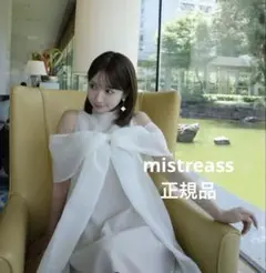 SheerBigRibbonMiniDress 【mistreass】三上悠亜
